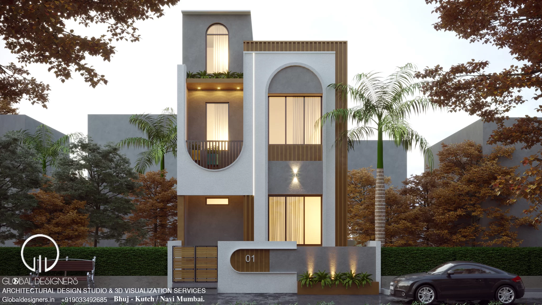 Radhe Residency outdoor living spaces design